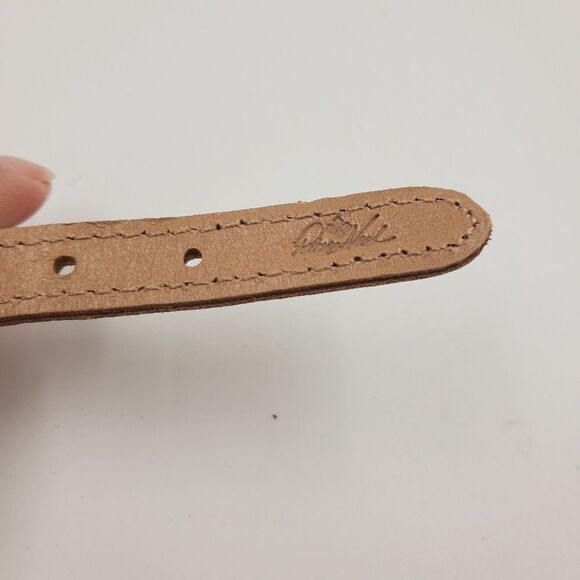 Patricia Nash Leather Wrap Link Bracelet Tan 16" - Picture 7 of 7